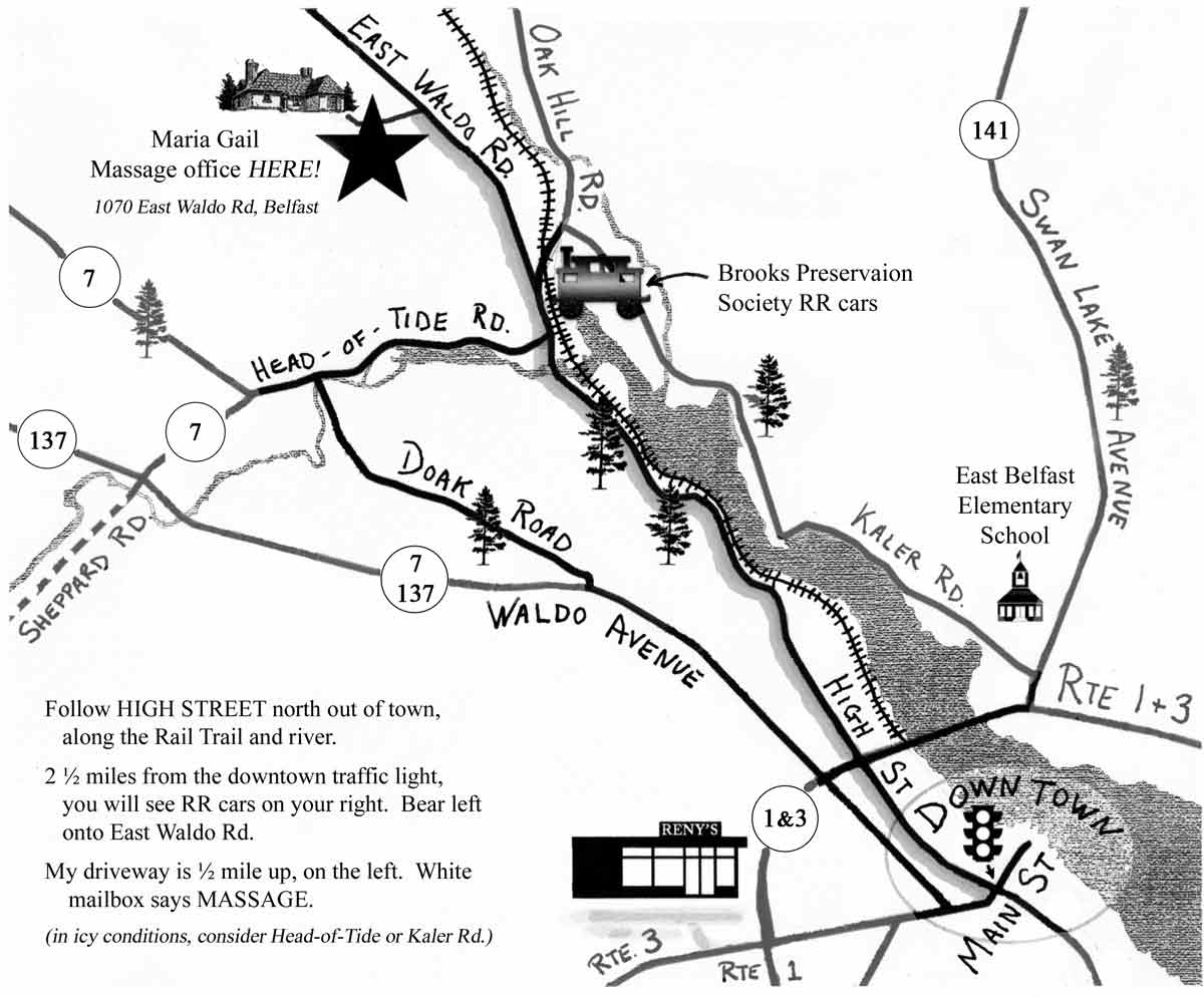 Map to Maria Gail Massage